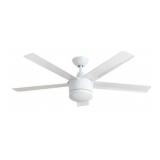 Open - 52in. White Ceiling Fan with Light Kit