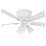 Clarkston II 44 in. LED Indoor White Ceiling Fan