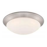 Open - 1 Light Brushed Nickel LED Ceiling Light
