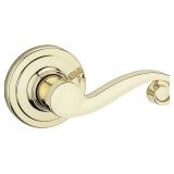 New Kwikset Polished Brass Door Lever