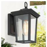 Open - Lantern Sconce Wall Light w/ Clear Glass