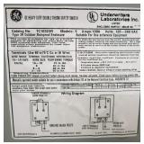 Open, GE Outdoor Safety Switch, 100-Amp