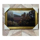 New, Threshold McGee 11x17 Antique Art Landscape