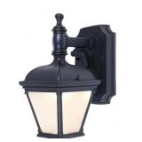 Open 1-Light Black Motion Activated Sconce