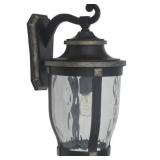 Open - 1 Light Bronze Outdoor Wall Lantern Sconce