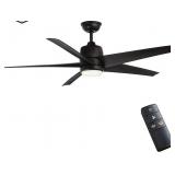 Open Mena 54 in Matte Black Ceiling Fan
