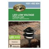 Used- Outdoor LED Path Light - Black - Hampton Bay