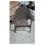 As-Is Wicker Wrap Outdoor Chair