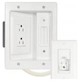 OPEN - In-Wall TV Power and Cable Management Kit