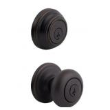 As-Is-Exterior Entry Door Knob & Cylinder Deadbolt