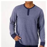 Cuddl Duds Men's Double Jersey Henley Small Cuddl Duds Men's Double Jersey Henley Small