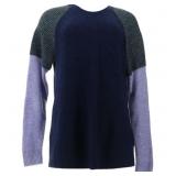 Colorblocked Crew Neck Sweater, Sz 1X Colorblocked Crew Neck Sweater, Sz 1X