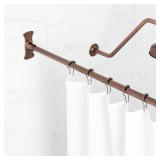Signature Hardware 72in Straight Brass Shower Rod Signature Hardware 72in Straight Brass Shower Rod