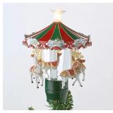Mr. Christmas Animated Carousel Tree Topper Mr. Christmas Animated Carousel Tree Topper