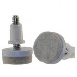 Everbilt Beige Round Felt Threaded 1-1/2 in. Stem Everbilt Beige Round Felt Threaded 1-1/2 in. Stem