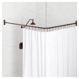 Sig Hardware 60x30 Corner Shower Rod Sig Hardware 60x30 Corner Shower Rod