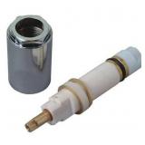 Tub/Shower Stem, Brass, Chrome& White - BRASSCRAFT Tub/Shower Stem, Brass, Chrome& White - BRASSCRAFT