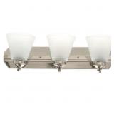 Hampton Bay Classic Bathroom Vanity Light 3-Light Hampton Bay Classic Bathroom Vanity Light 3-Light