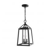 Transitional 2-Light Black Outdoor Pendant Transitional 2-Light Black Outdoor Pendant