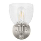 Evelyn 6 in. 1-Light Brushed Nickel Modern Industr