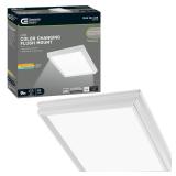 Commercial Electric Low Profile 9 in. White Square