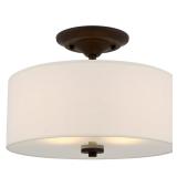 Kira Home Addison 13  2-Light Semi-Flush Mount Cei