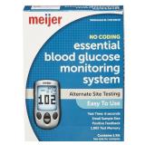 MEIJER ESSENTIAL GLUCOSE METER KIT