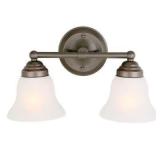 Hampton Bay Ashhurst 2-Light Oil Rubbed Bronze Van