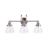 Hampton Bay Albona 3-Light Brushed Nickel Vanity L