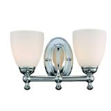 Hampton Bay Solomone 13.4 in. 2-Light Polished Chr