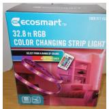 EcoSmart 32.8 Ft. Indoor RGB LED Color Changing St