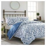 Laura Ashley Blue Floral Elise Duvet Cover Set