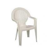 Fidji High Back Resin Outdoor Dining Chair