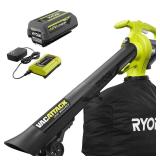 RYOBI 40V Vac Attack Cordless Leaf Vacuum/Mulche