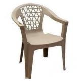 Mushroom Stack Resin Plastic Outdoor Dining Chair