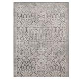 Skyline Gray 5x7 Floral Area Rug