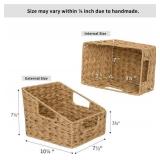 Wicker Storage Baskets for Organizing, 2-Pack