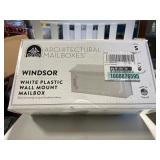 Windsor White Plastic Wall Mount Mailbox