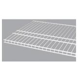 Ventilated Wire Shelf - Vinyl Coated Steel 2-pack