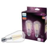 75-Watt Equivalent ST19 Clear Dimmable E26 Vintage