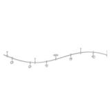 8 Ft. Silver 5-Light Integrated LED Flex Track Lig