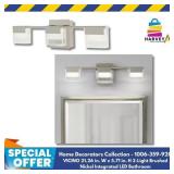 Home Decorators Vicino 3-Light Brushed Nickel Inte