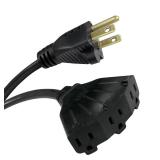 HDX 50 Ft. Extension Cord w/ Multiple Outlet Black