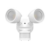 Twin-Head White Motion Activated Flood Lt