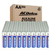 200 of AA Super Alkaline Batteries, 10-Years Stora