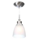Riverbrook 1-Light Brushed Nickel Mini Pendant wit