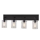 Hampton Bay Regan 29.13 in. 4-Light Espresso Bronz
