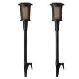 Hampton Bay Ambrose Solar 6 Lumens Matte Black Int