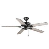 Hampton Bay Bayfield 52 in. Indoor Matte Black Dry