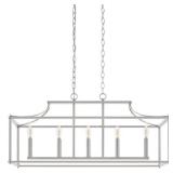 Crestview 34 in. 5-Light Brushed Nickel Transition